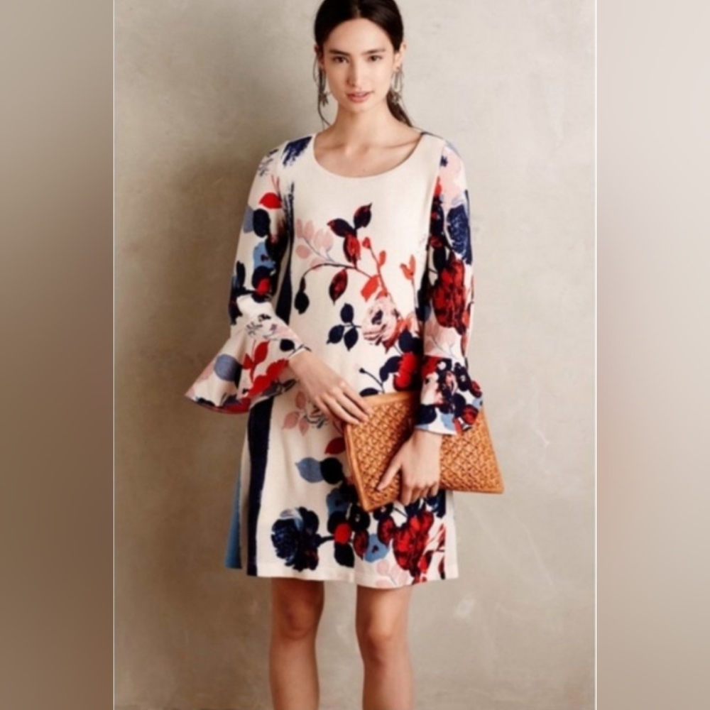 Maeve Anthousia Knit Floral Swing Dress - Picture 1 of 12